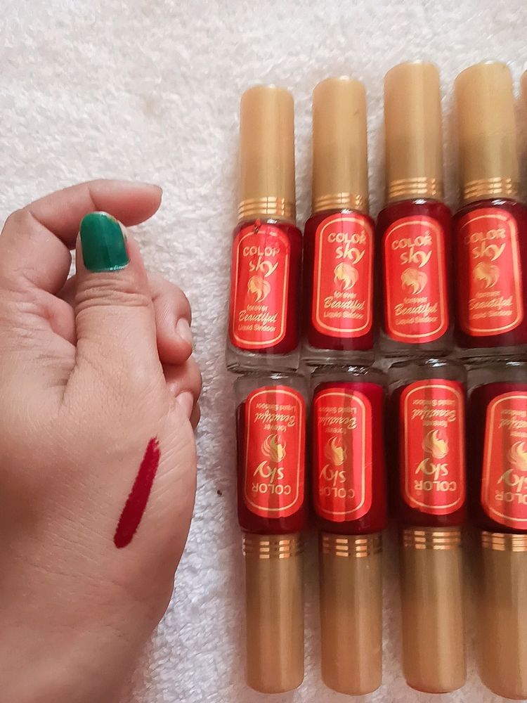 Waterproof Sindoor Pack Of 6 Red And Maroon Colour