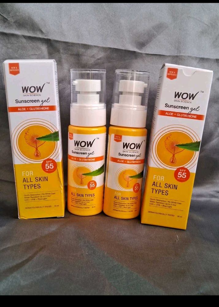 WOW Sunscreen Gel SPF 55