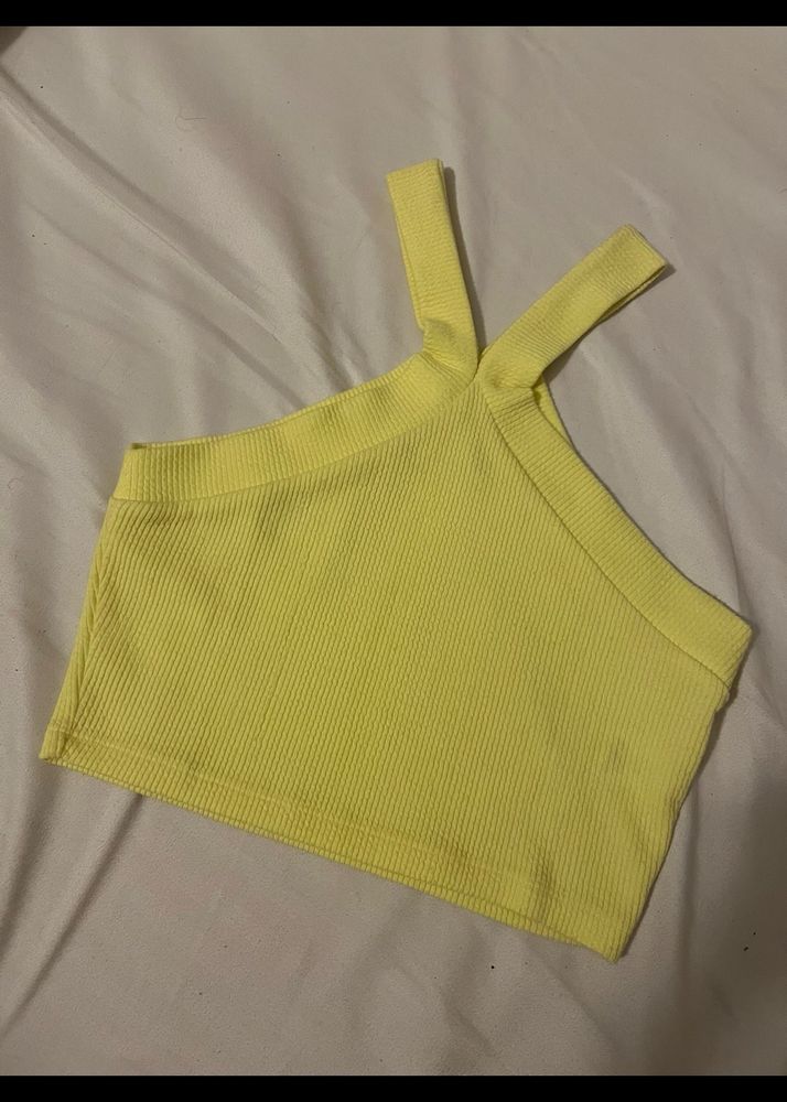 Warm Yellow Crop Top