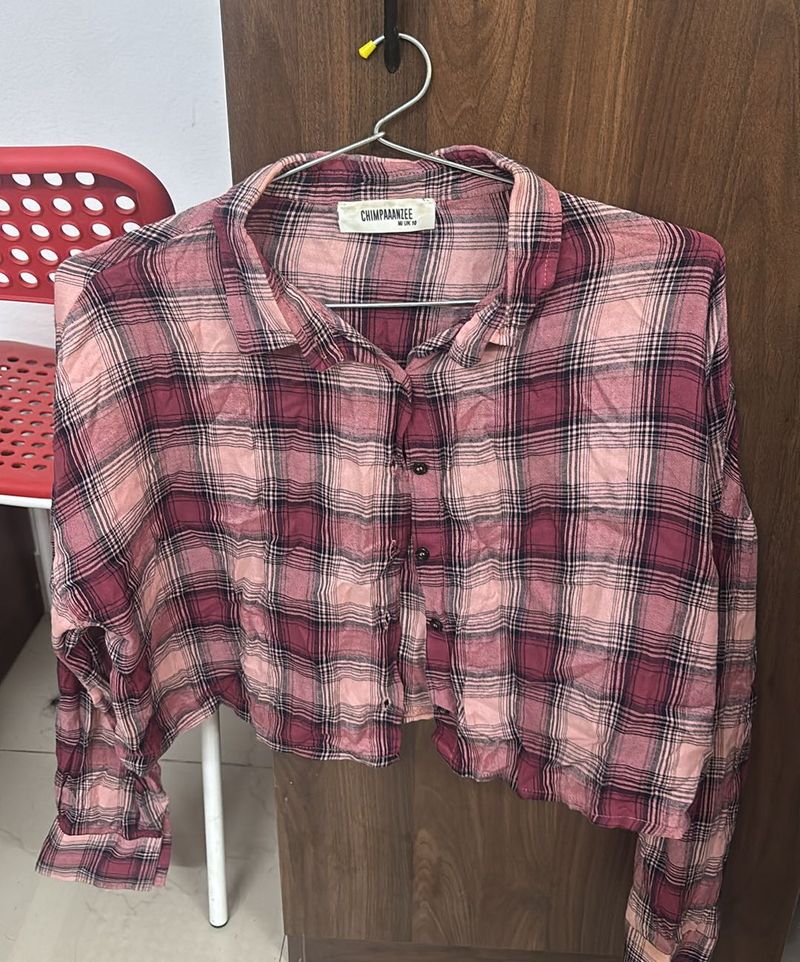 Printed Crop Shirt