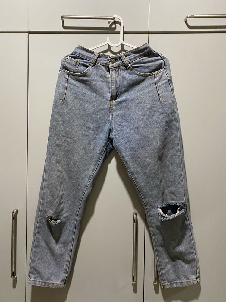 Ripped Light Wash Jeans