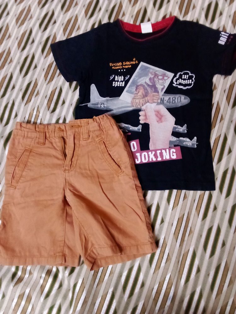 combo Of 2 Tshirt Shorts Set