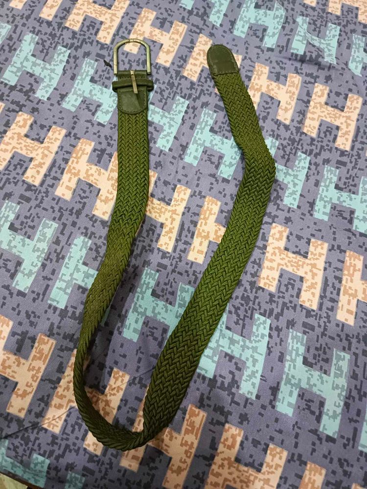 Green Woven Belt