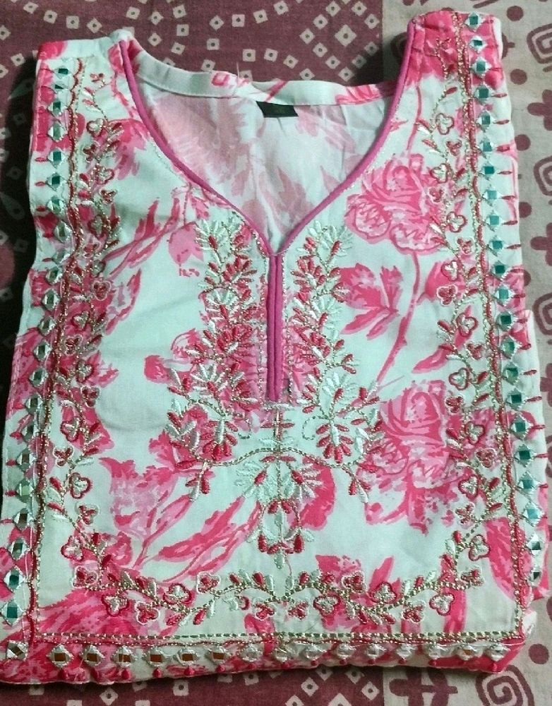 beautiful party wear umbrella kurti pant Dupatta