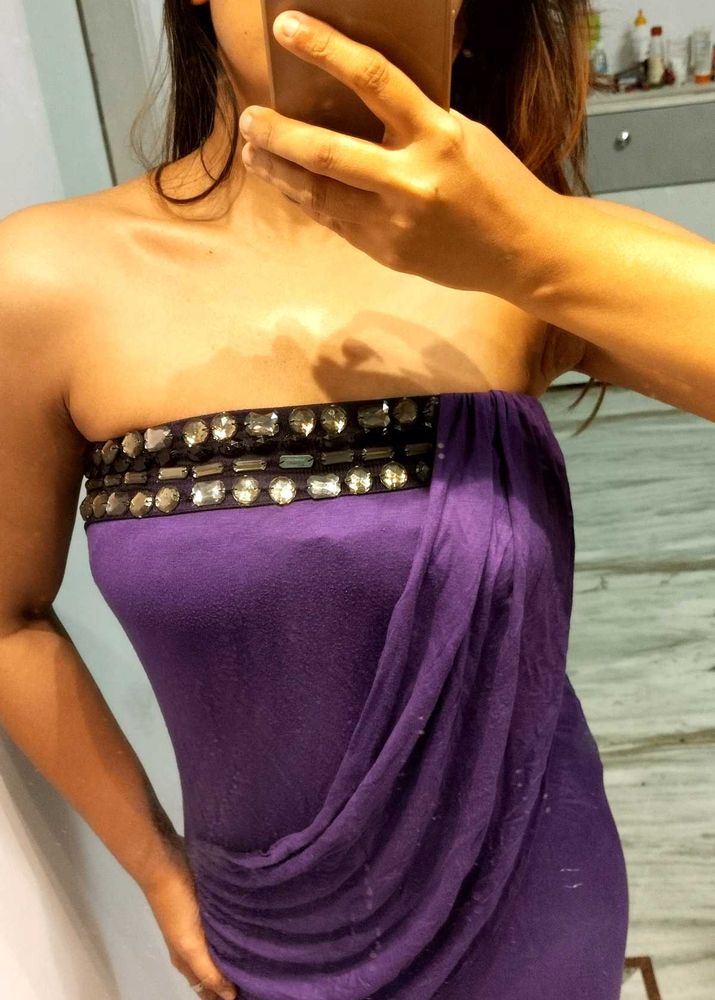 Harpa Purple Bodycon Dress