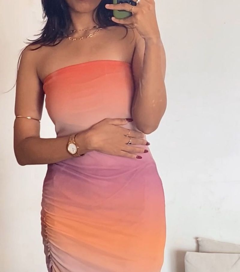 Ombre Bodycon Mini Dress