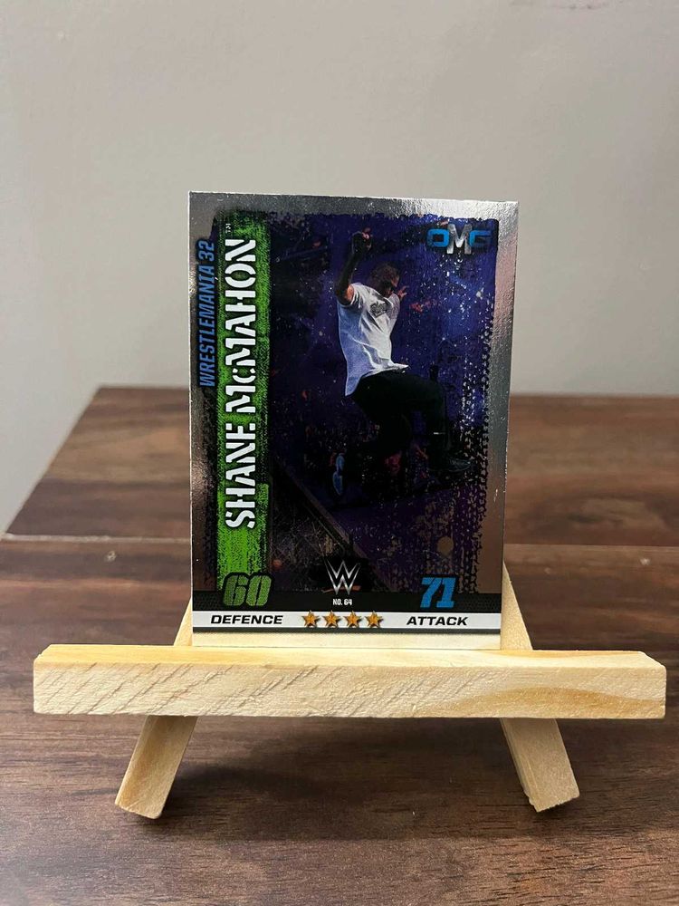 WWE Shane McMahon Silver Foil Topps Card