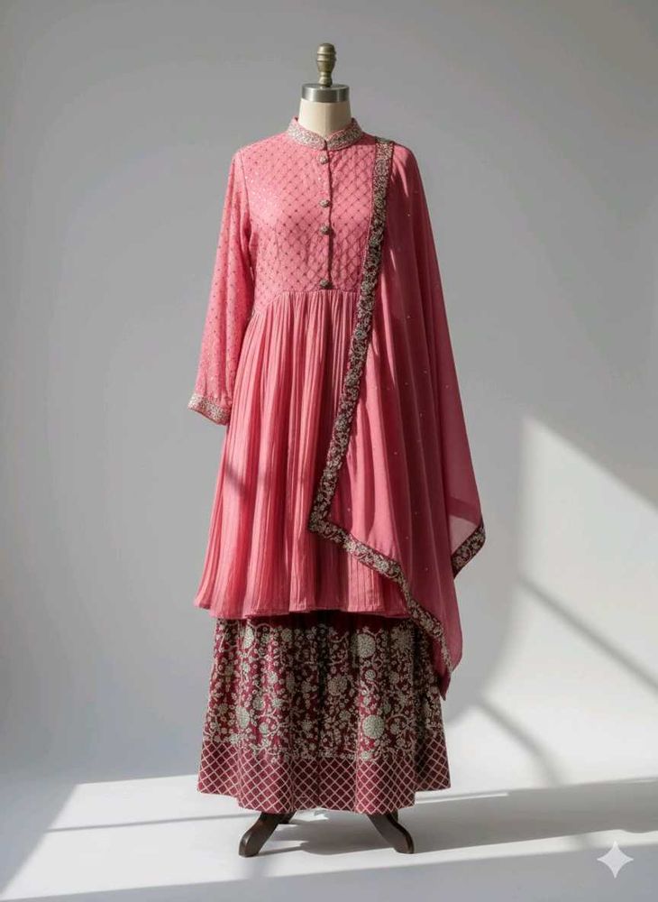 Elegant Pink Kurta Set