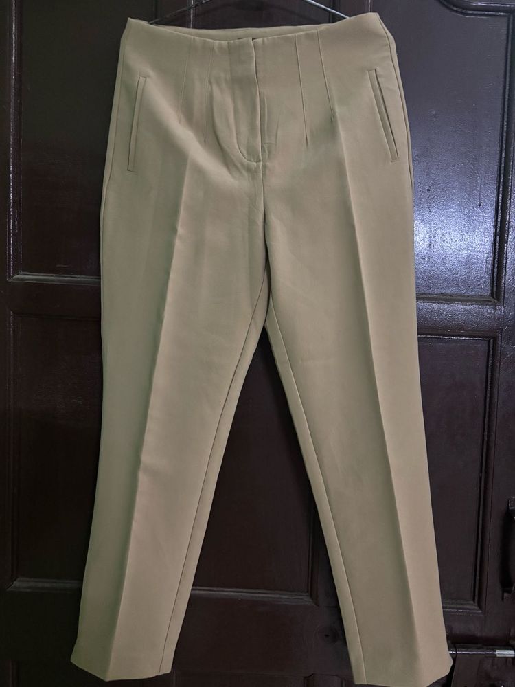 Tan high Waisted Pants