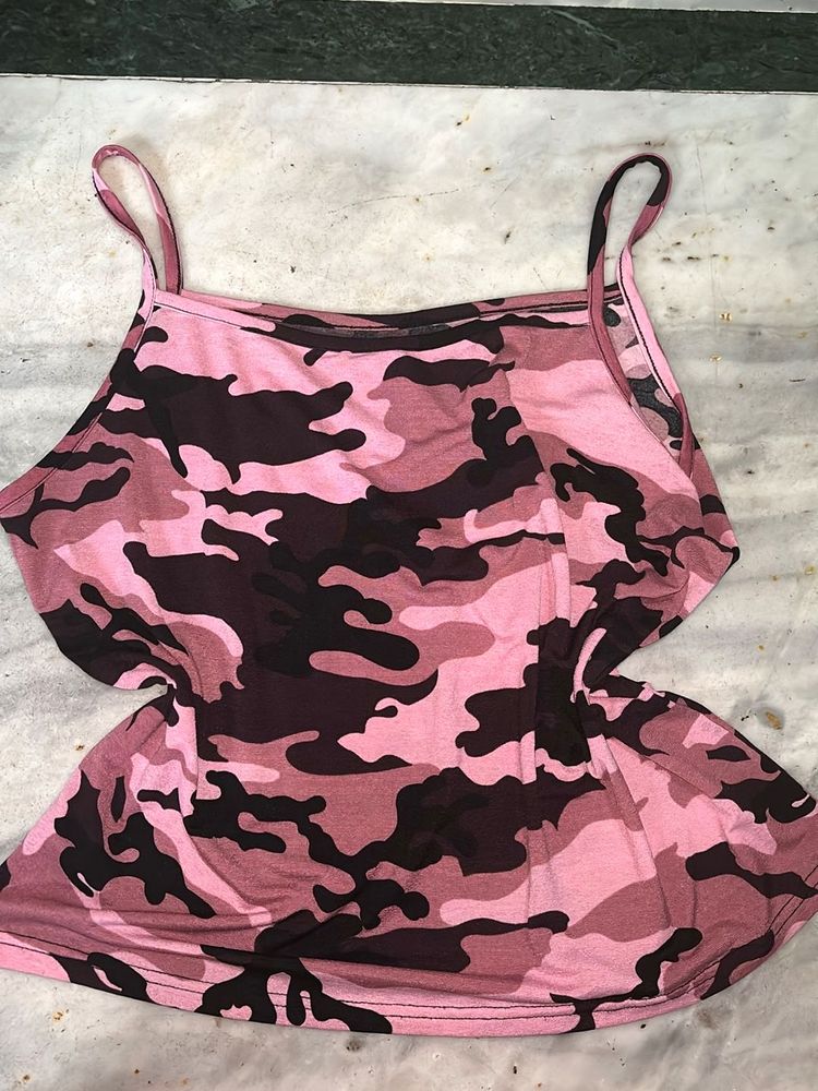 Pink Camo Tank Top