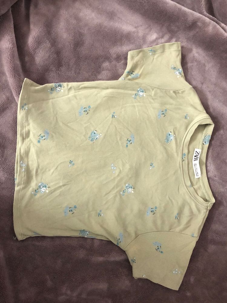 Floral Print Top - Zara