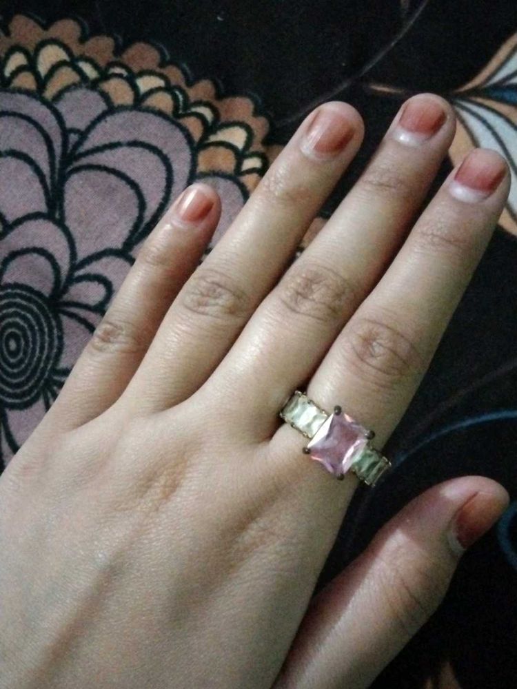 Pink Gemstone Ring