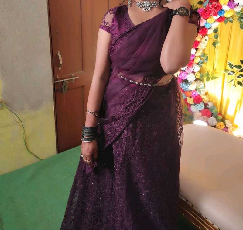 Purple Designer Lehenga