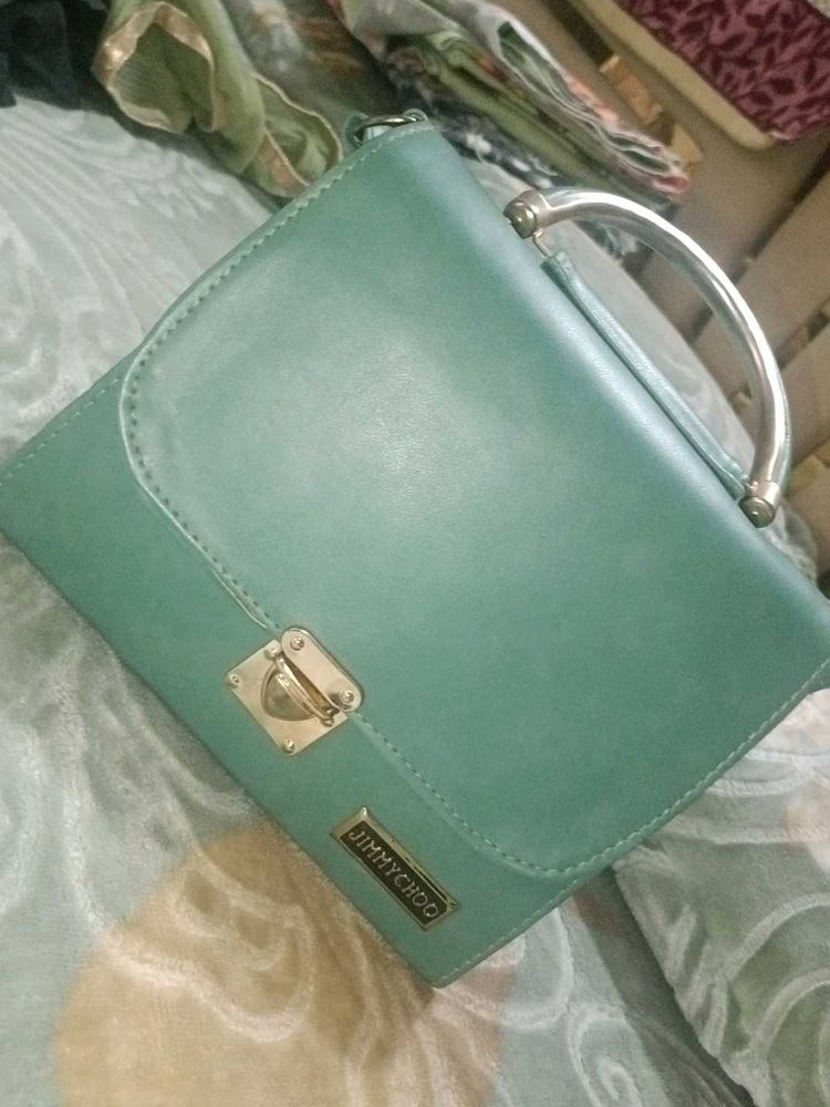 Jimmy Choo Green Satchel