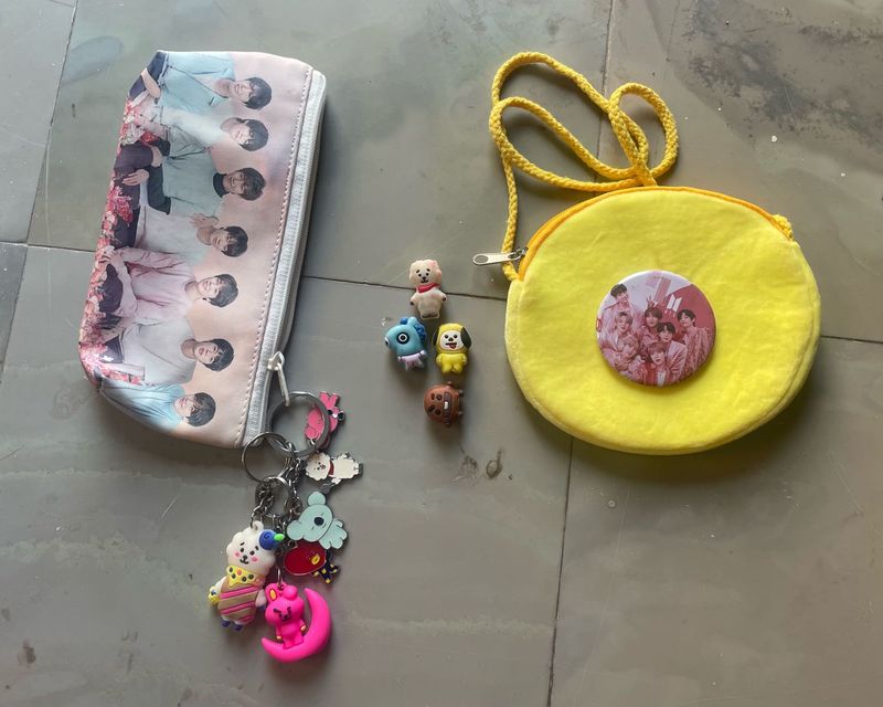 BTS Pouches, keychains