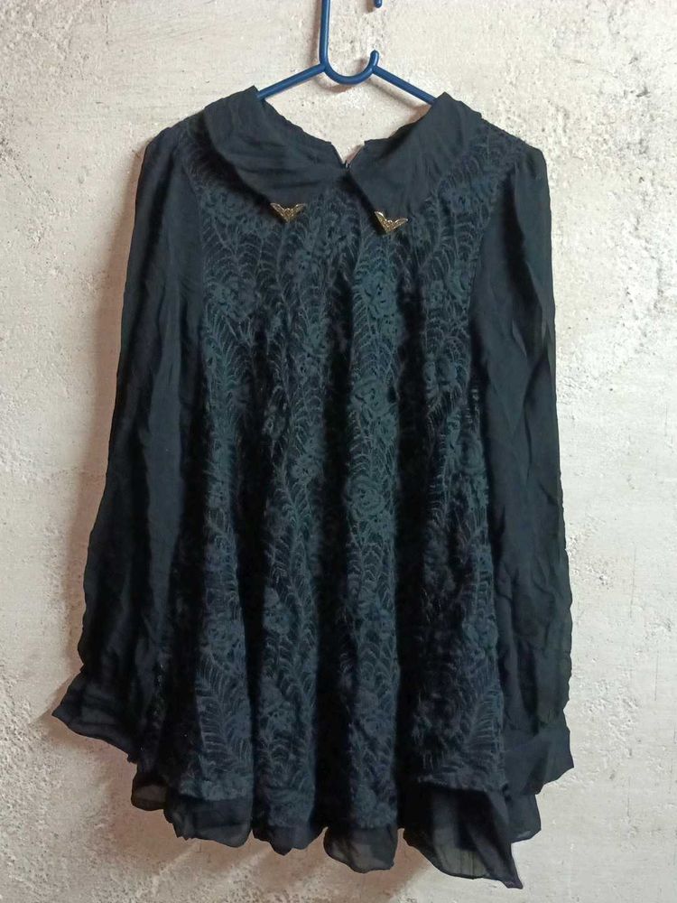 Summer Fashion Lace Top Layered Blouson