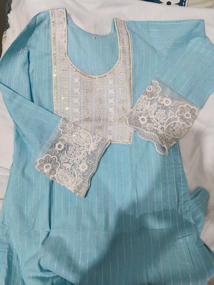 Elegant Sky Blue Kurta