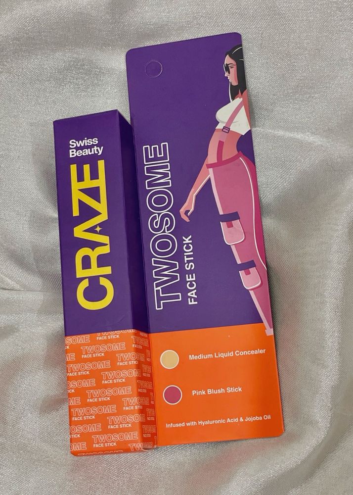 Swiss BeautyCraze Twosome Face Stick 2-In-1 Beauty