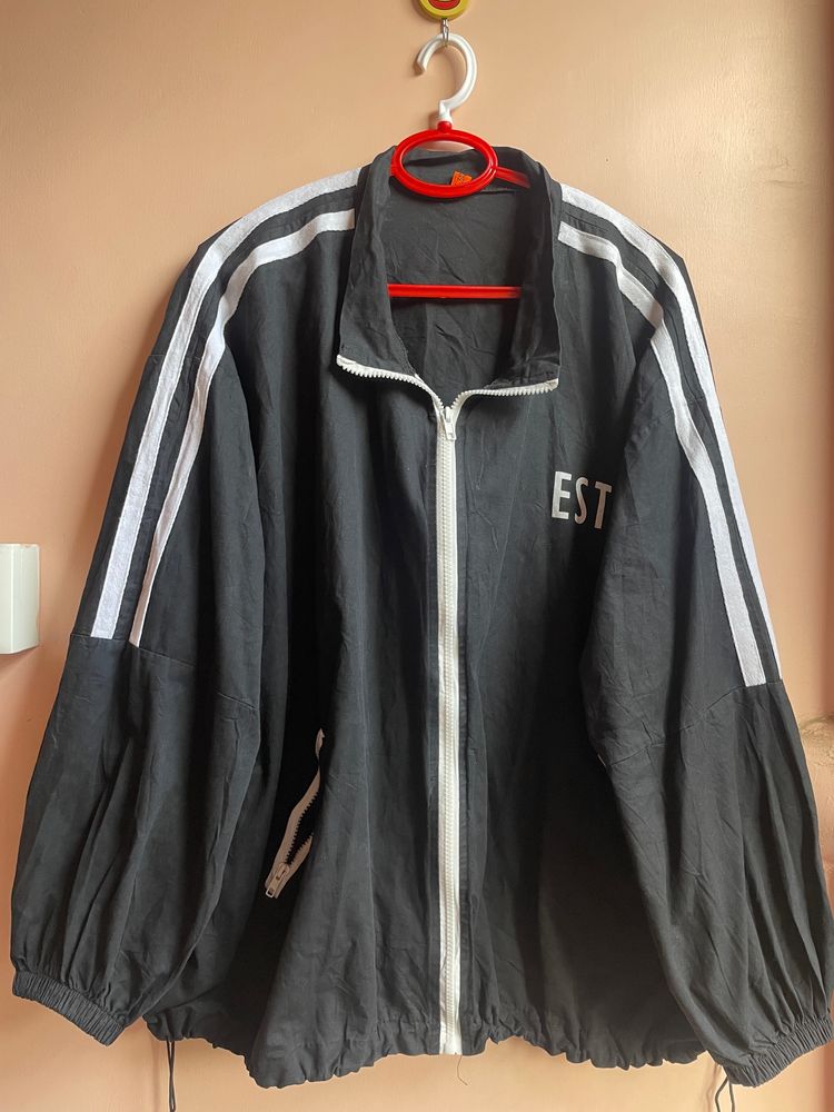 Unisex Black Baggy Jacket