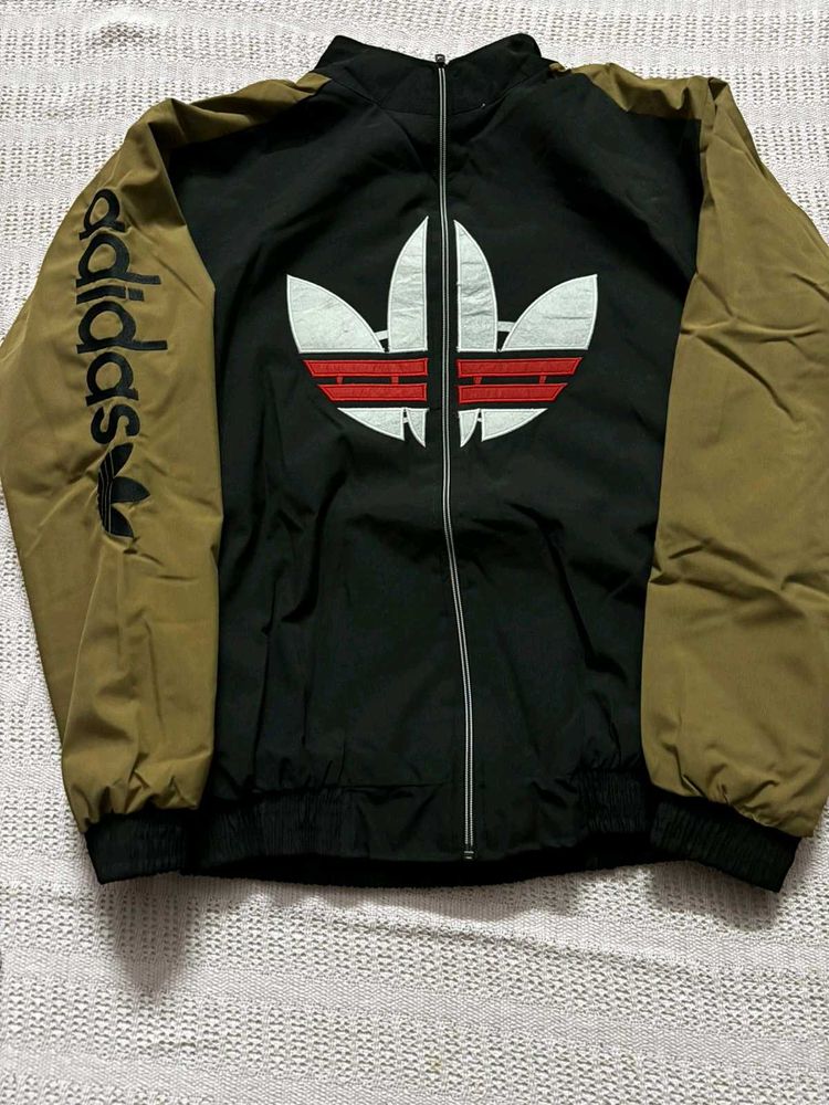 Sherpa Fur Men&#39;s Tracksuit Adidas Logo Embroidery