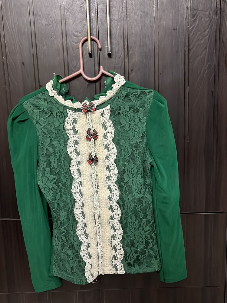 Green Vintage Top