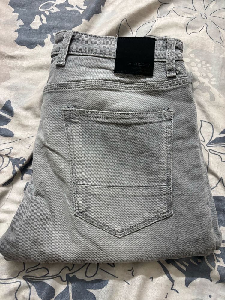 Gray Slim Fit Jeans