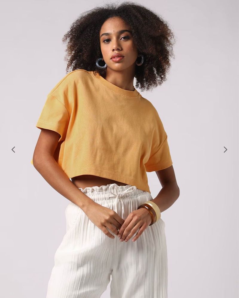 Encrusted Trendy Cropped Top