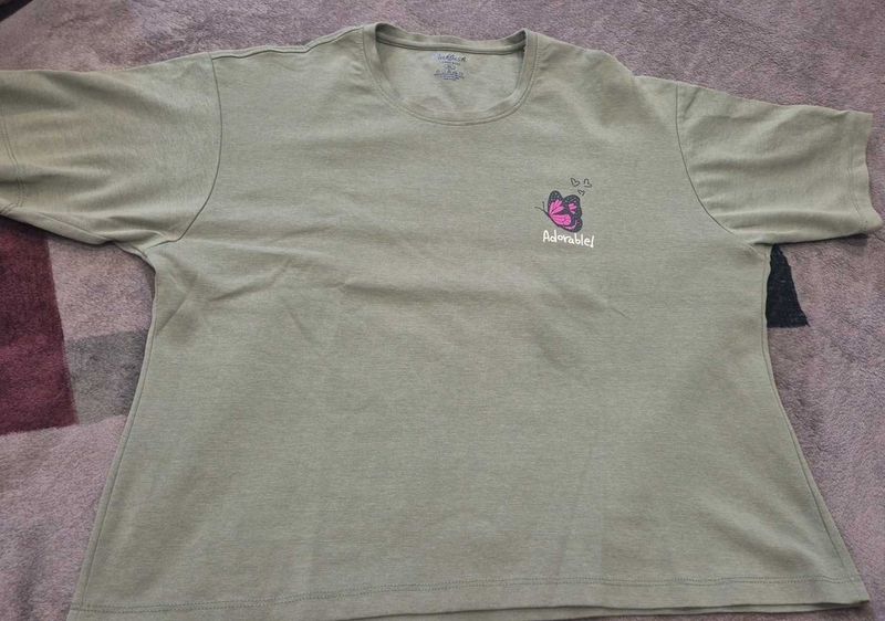 girls Cute Butterfly Graphic T-Shirt