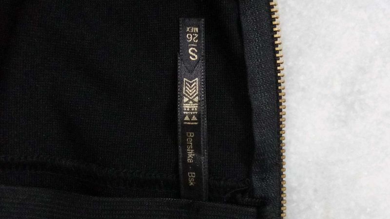 Bershka Bsk Black  Mini Skirt- Size S
