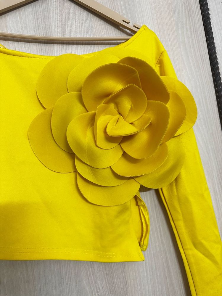 Yellow Floral Top