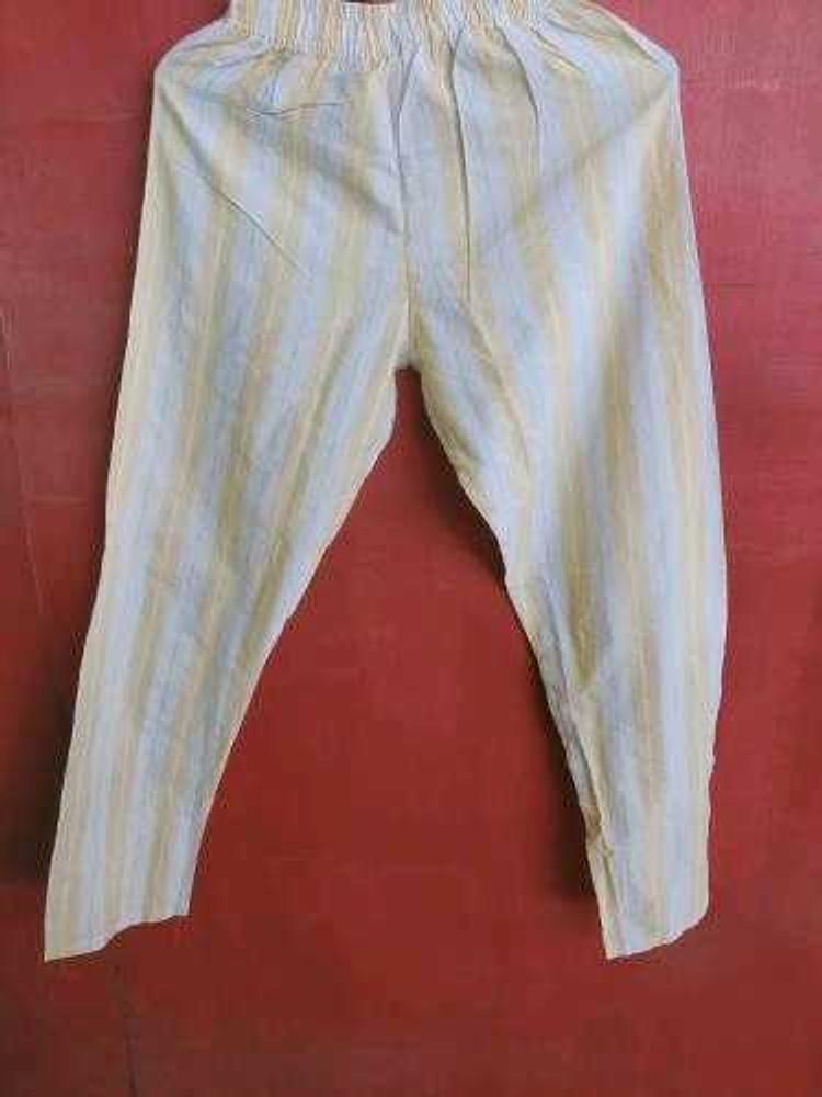 Yellow White Palazzo Pants