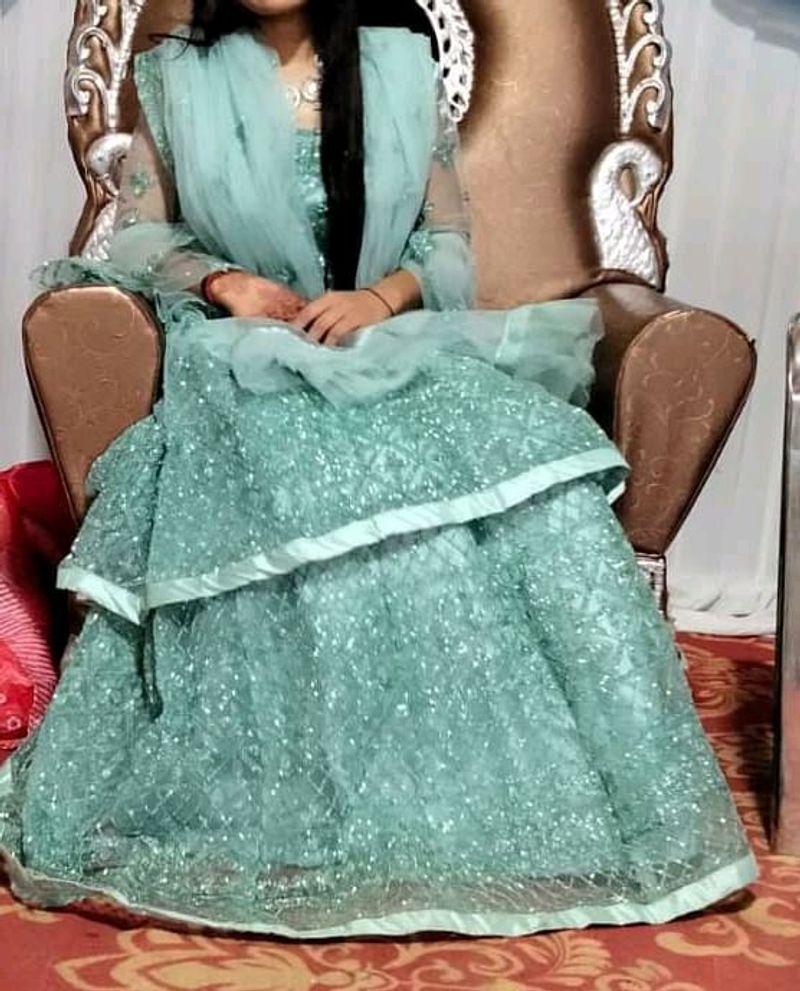 Pretty Sea Green Lehnga