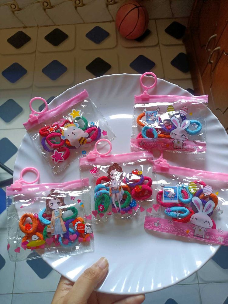 5 Cute Hair Tie Sets