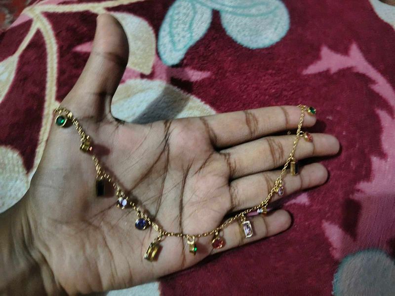 Necklace with Colorful Charms