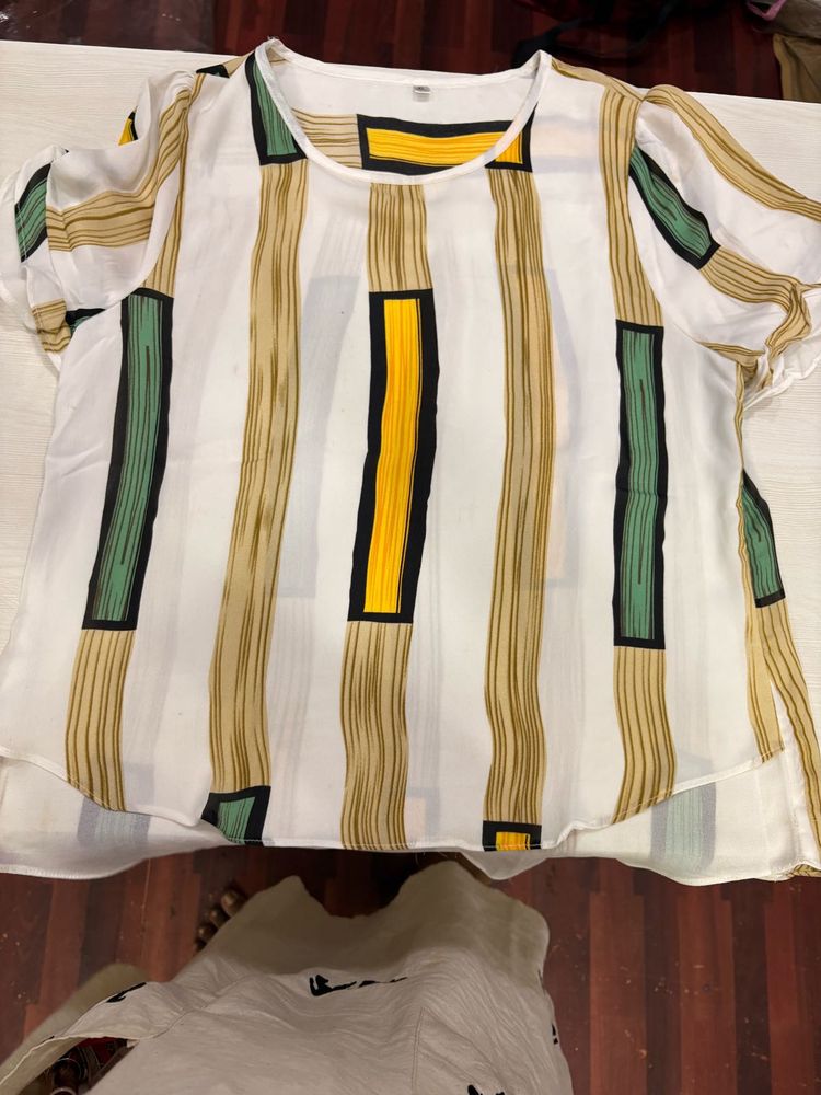Striped Print Top