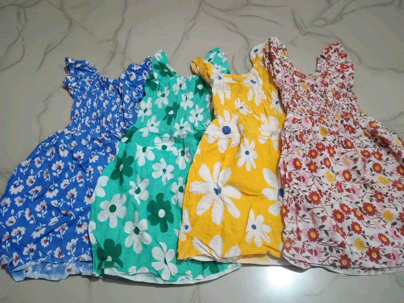Summer Floral Sundresses - Bundle of 4