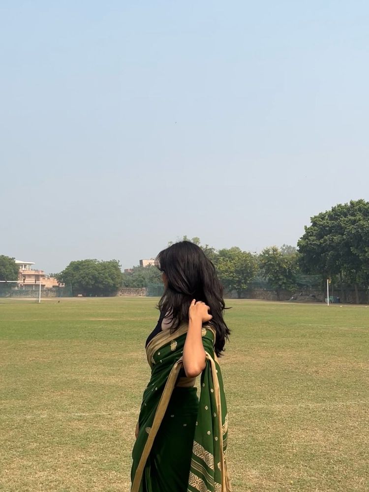 Elegant Green Saree