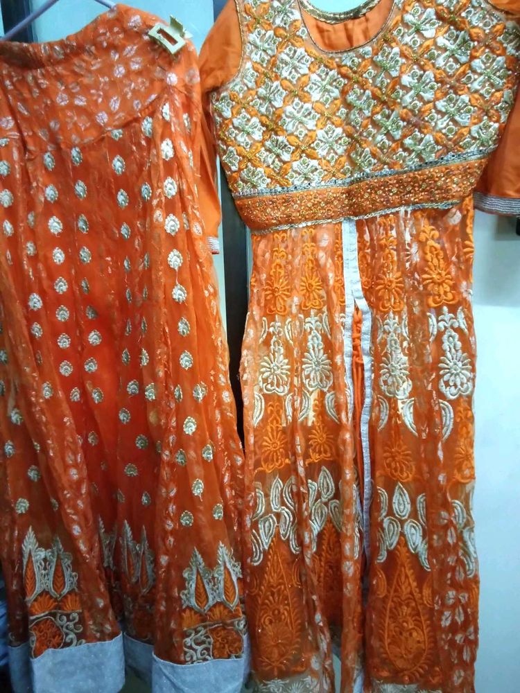 Peplum Heavy Gown Or Lehenga Set
