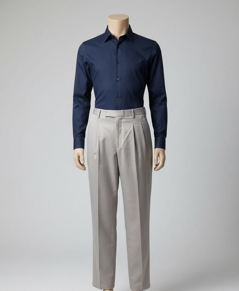 Single-Pleat Tailored Trousers
