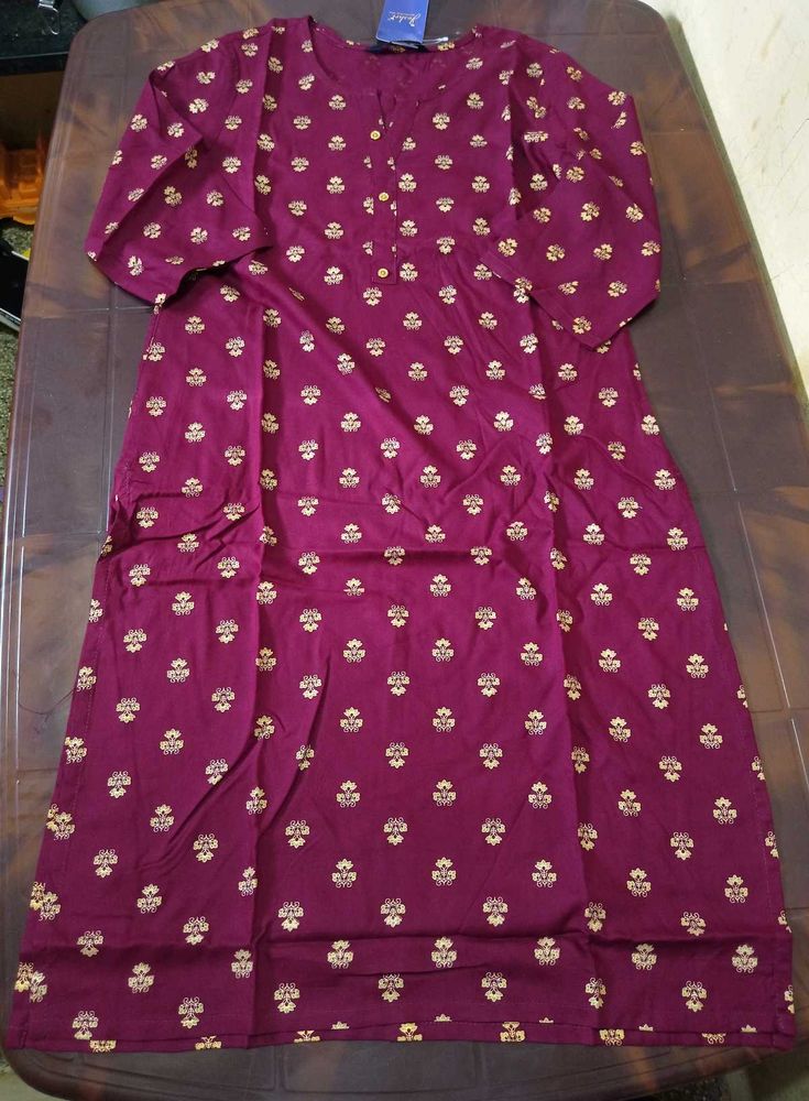 Beautiful Maroon Colour Kurta