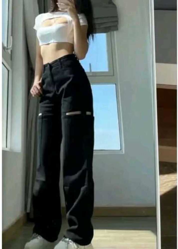 Thigh Cut Stylish 4 Pocket Straight Fit Jeans