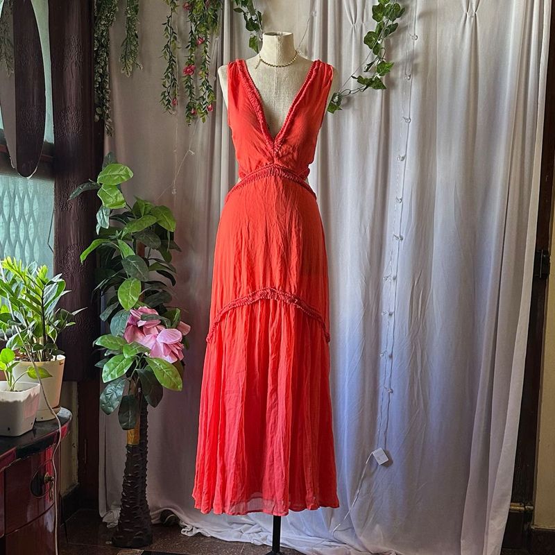 Coral Maxi Dress