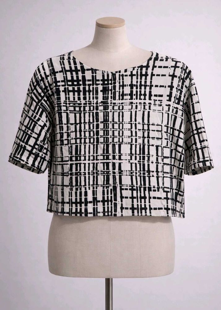 Checkered Crop Top