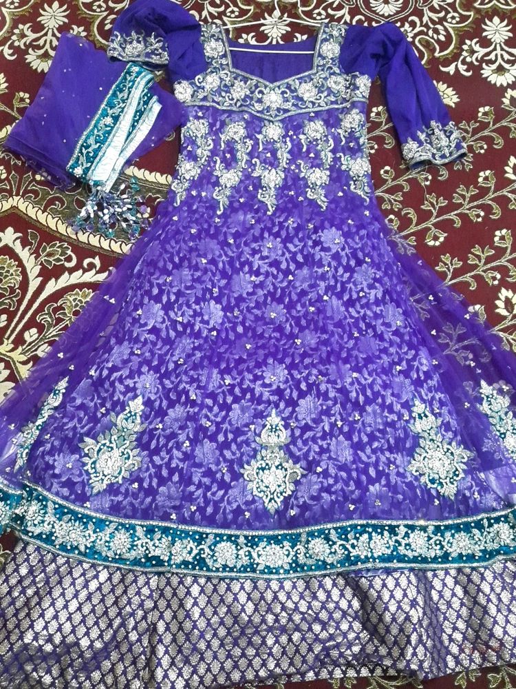💜Partywear Lehenga And Frock