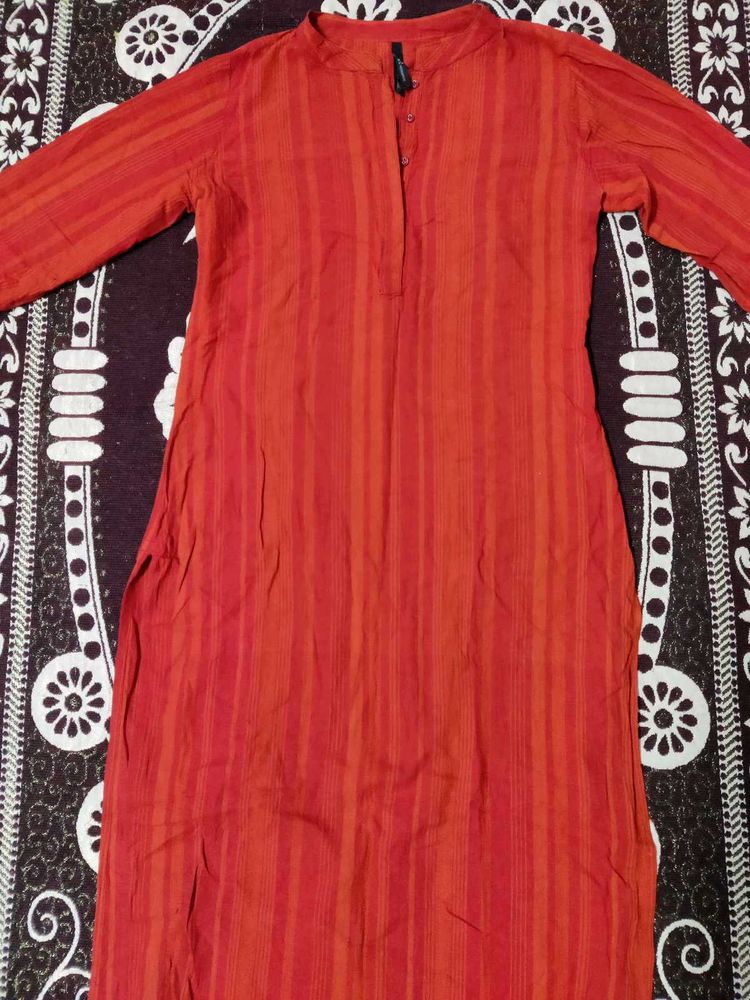 Here&amp;Now Rusty Colour Kurta