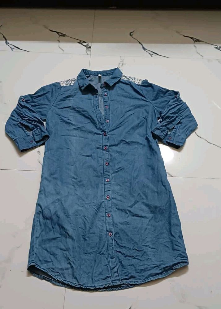 Denim Short Kurti