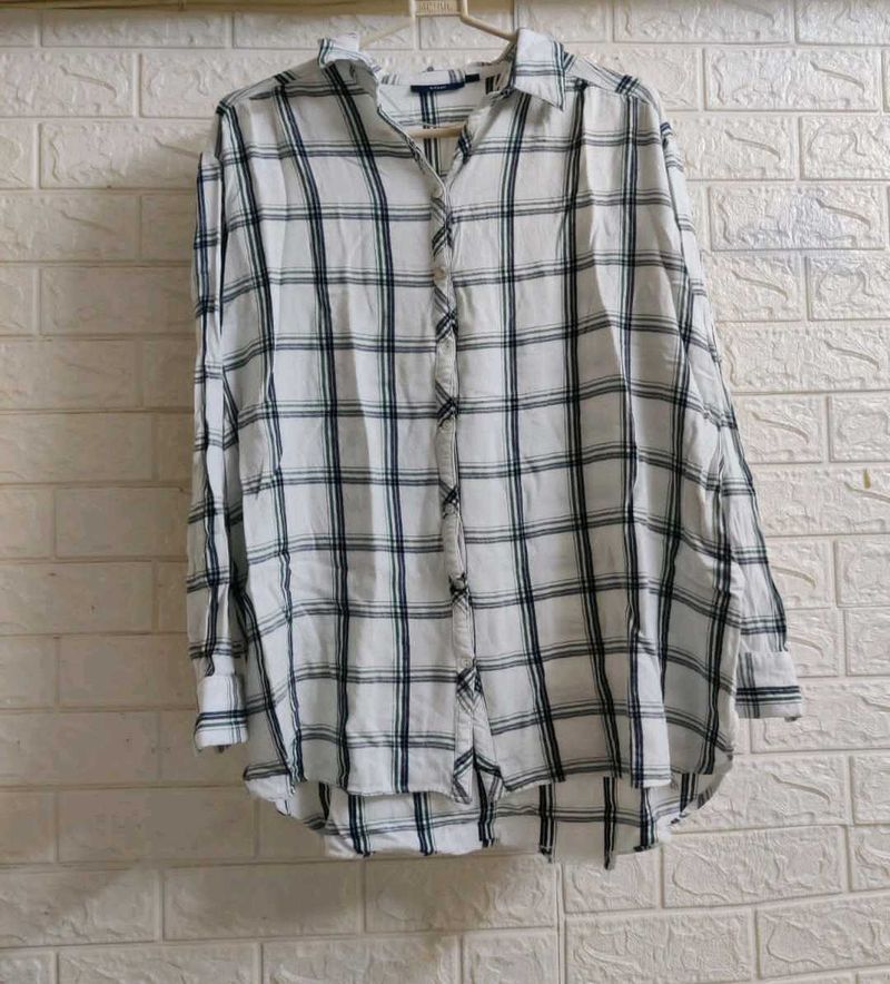 White Checks Shirt