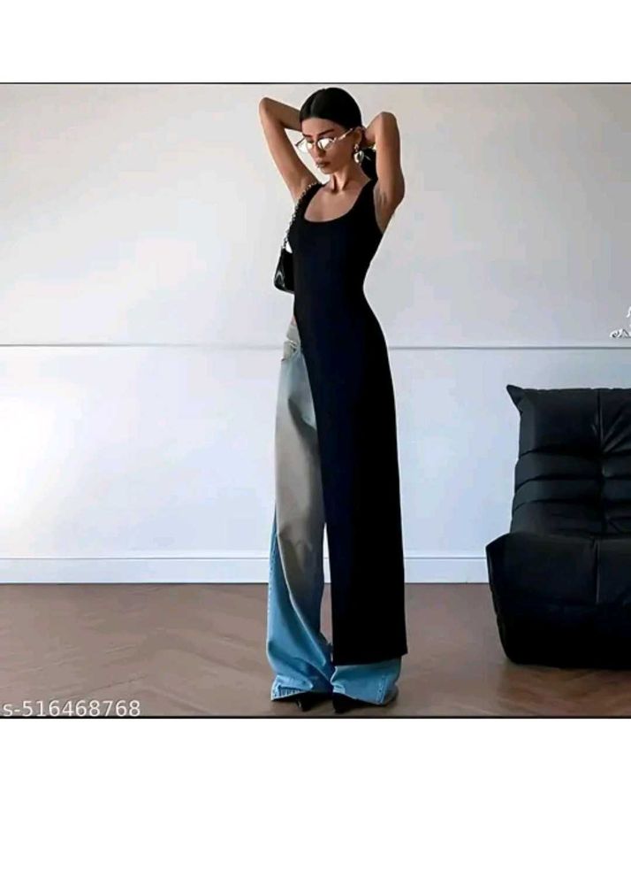 Sleek Black Dress with Slit