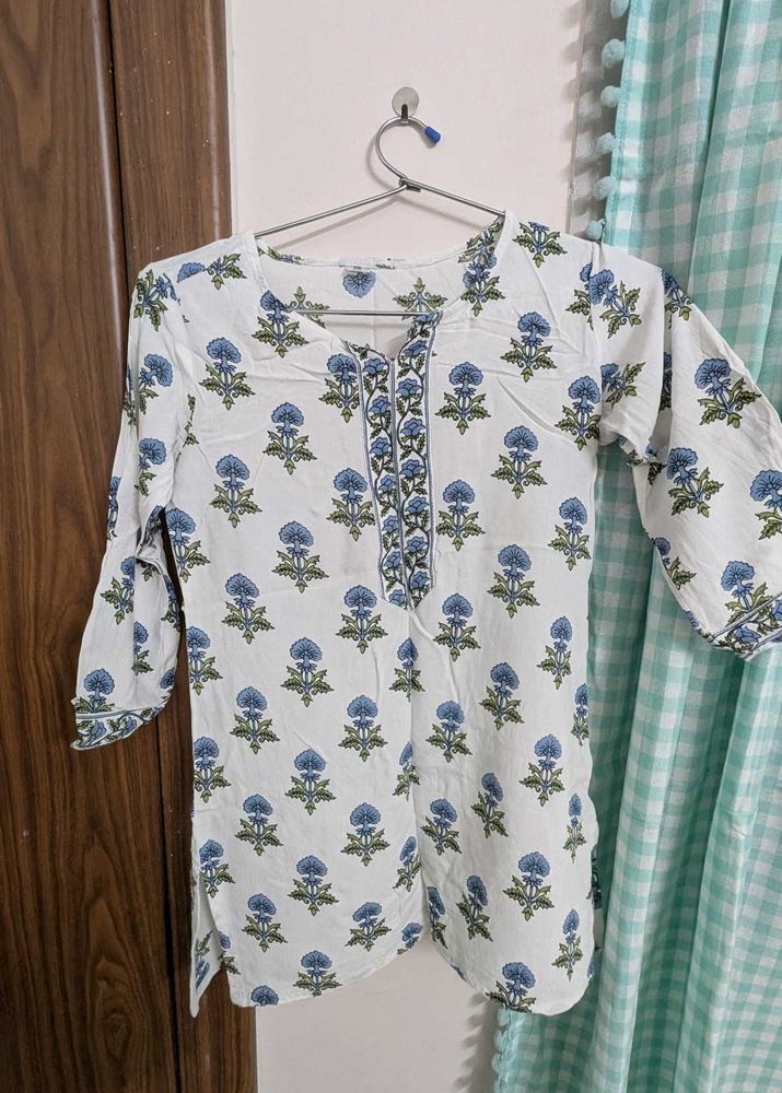 Floral Print Kurta