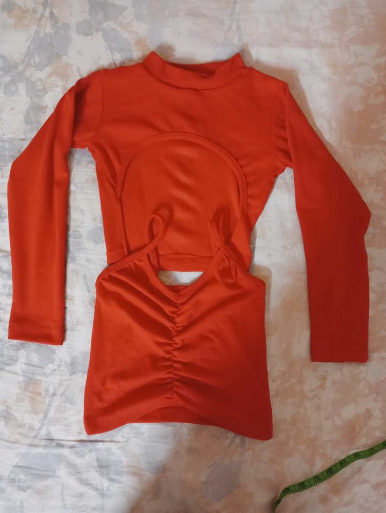 Beautiful ❤️ Red Trendy Top On Sale